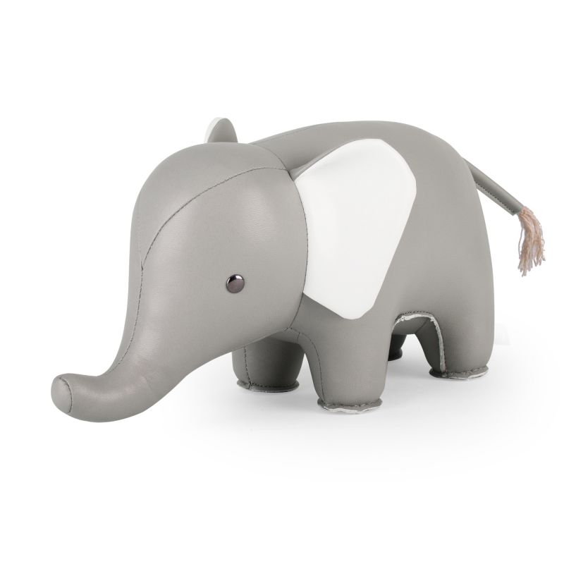 Bookend Classic Elephant Grey/White Züny